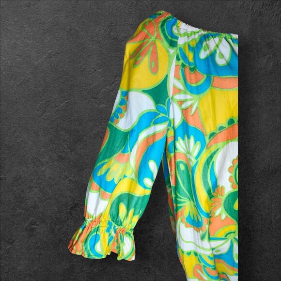 Vintage 1970s Handmade Clown Costume Suit w/ Hat & Ruffle One of a Kind - Picture 8 of 16